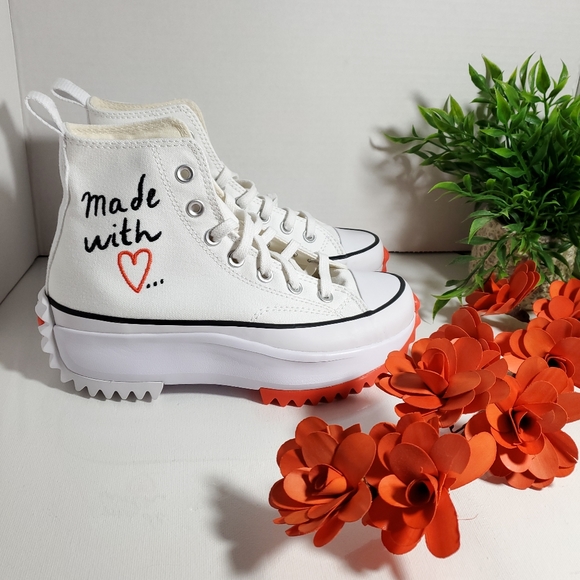 Converse Run Star Hike High 'Made With Love' Platform WOMEN SZ / 571874C - Picture 5 of 16